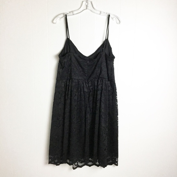 ASOS Curve Black Lace Tank Dress Plus Size 16 - Picture 4 of 6